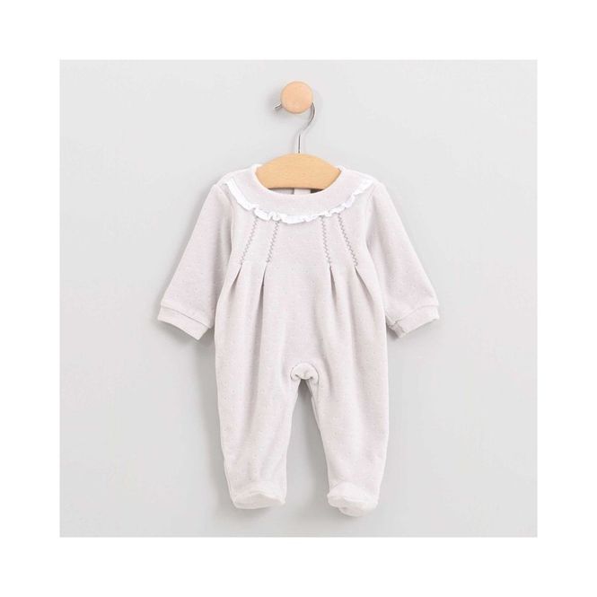 Hovedbilde Heldress velour grå